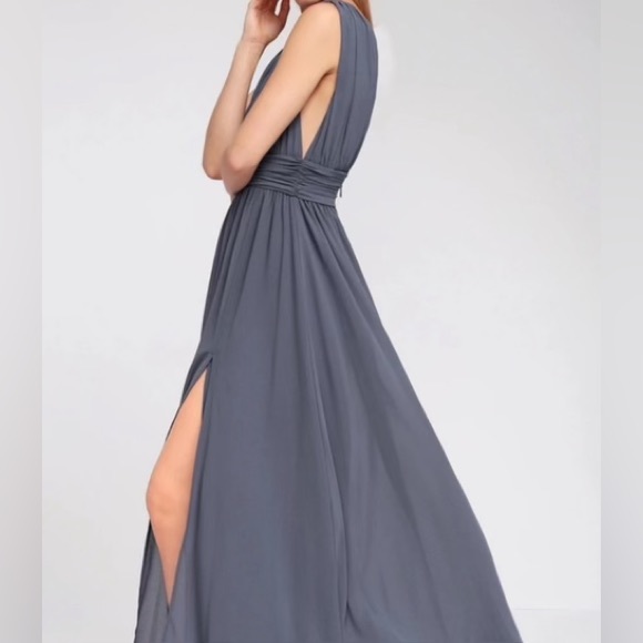 LULU’S | Never worn. Heavenly Hues Denim Blue Maxi Dress Formal Dress - Picture 5 of 5